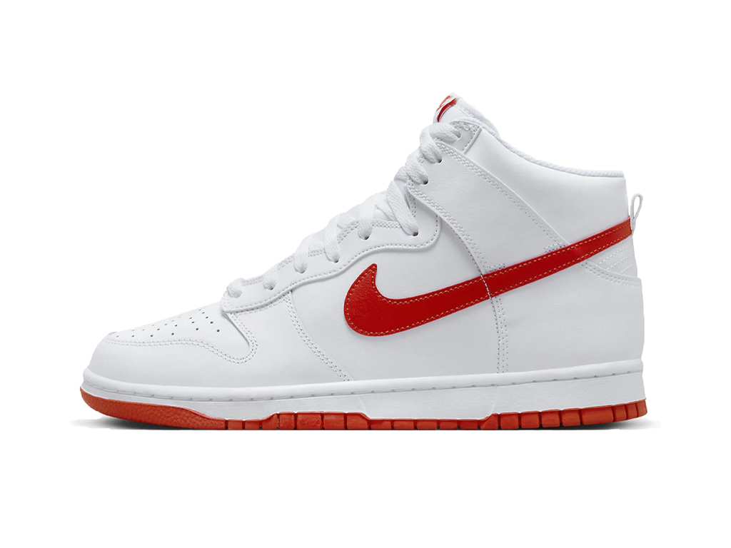 Nike Dunk High GS White Picante Red