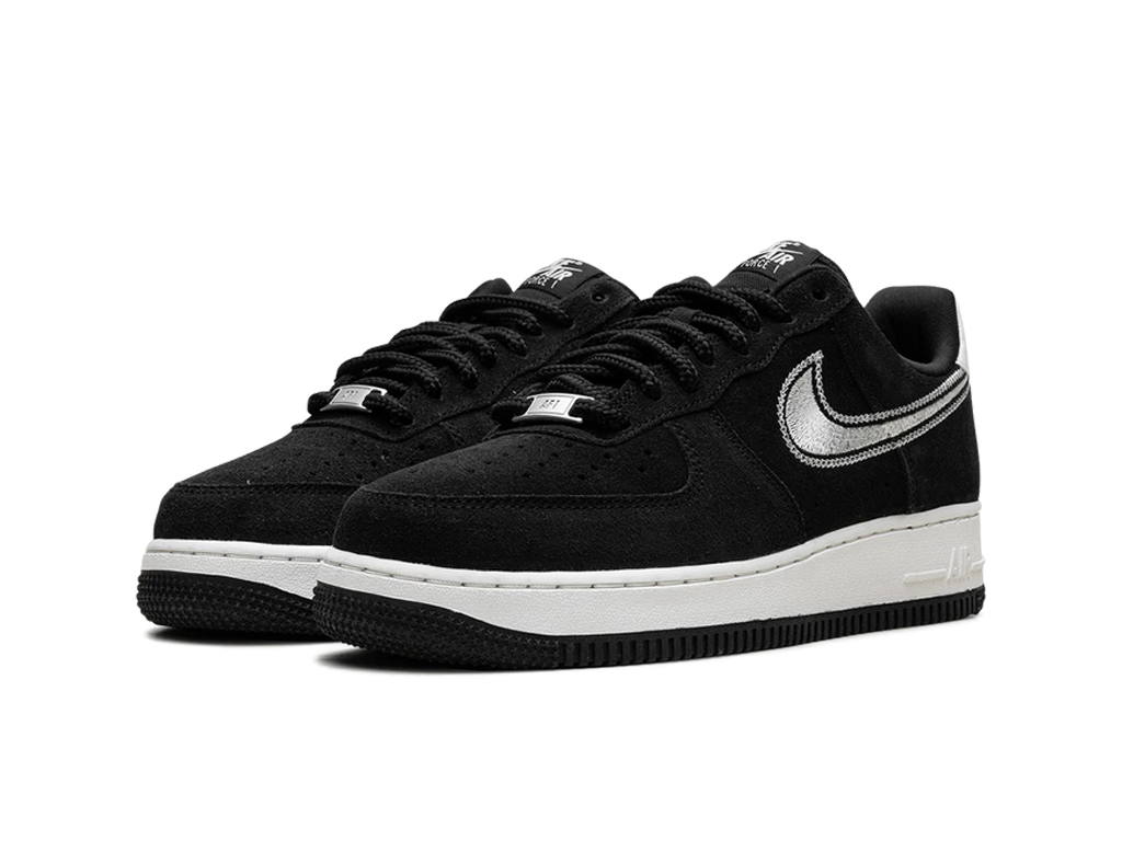 Nike Air Force 1 07 LV8 Embroidered Swoosh - Black Sail-Nike-pikastore.cz
