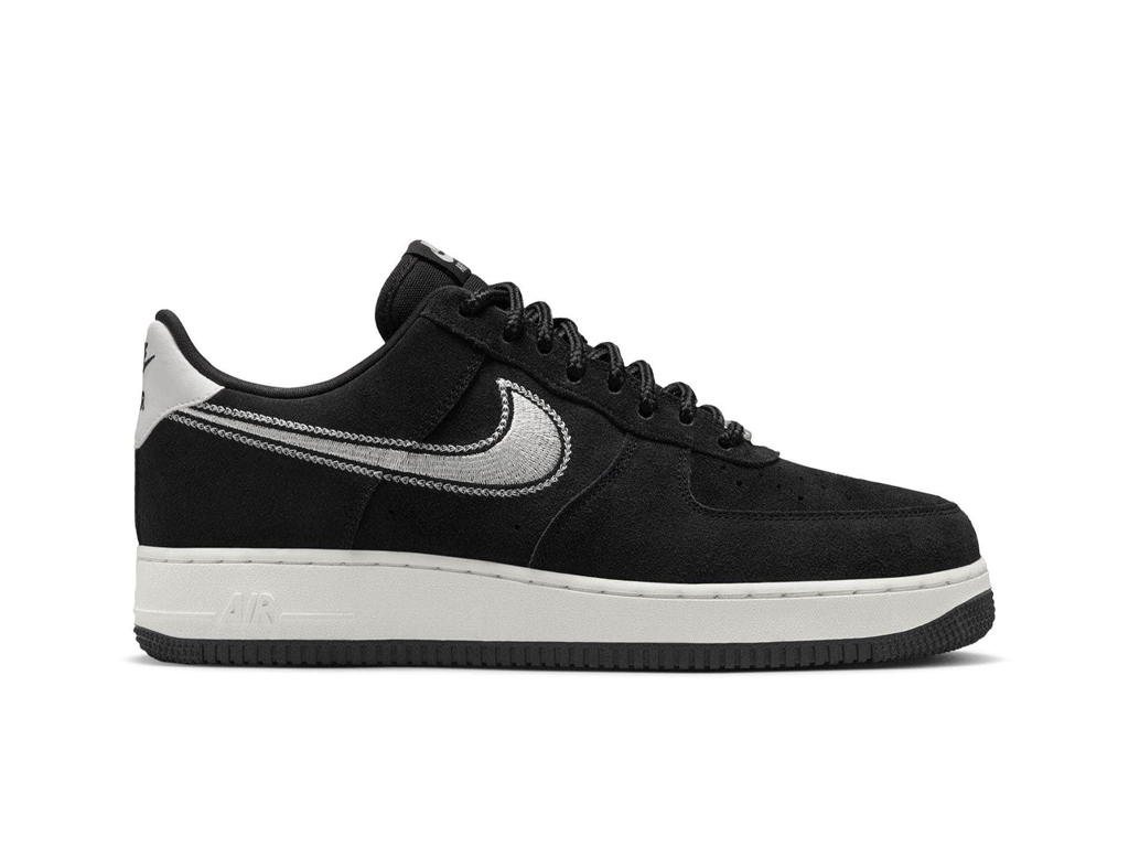 Nike Air Force 1 07 LV8 Embroidered Swoosh - Black Sail-Nike-pikastore.cz