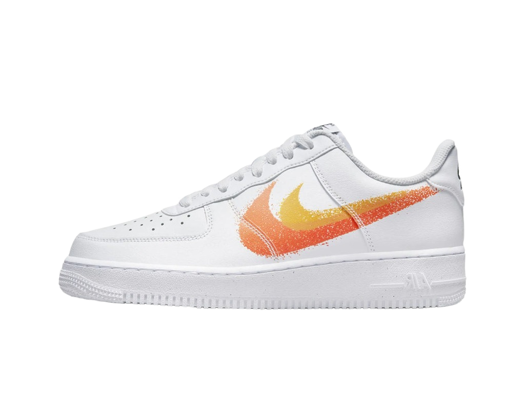 Nike Air Force 1 Low '07 Spray Paint Swoosh White Safety Orange-sneakers-Nike-pikastore.cz