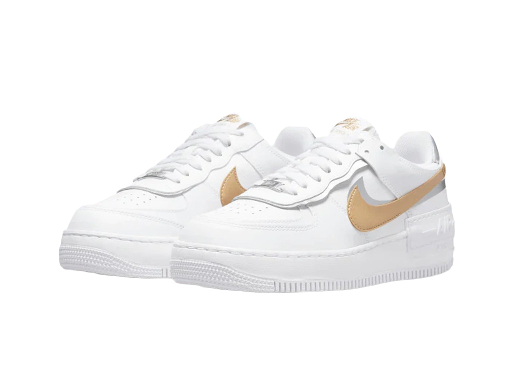 Nike Air Force 1 Low Shadow White Gold (Women's)-sneakers-Nike-pikastore.cz