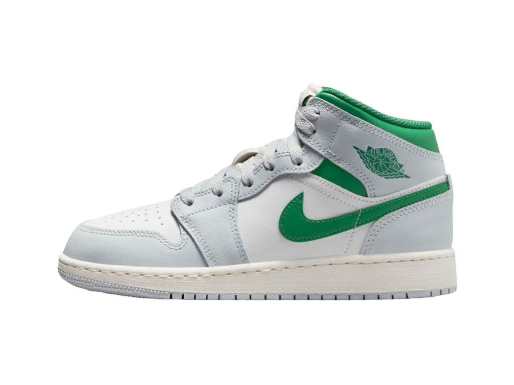 Nike Air Jordan 1 Mid GS Summit White Pine Green-Air Jordan-pikastore.cz