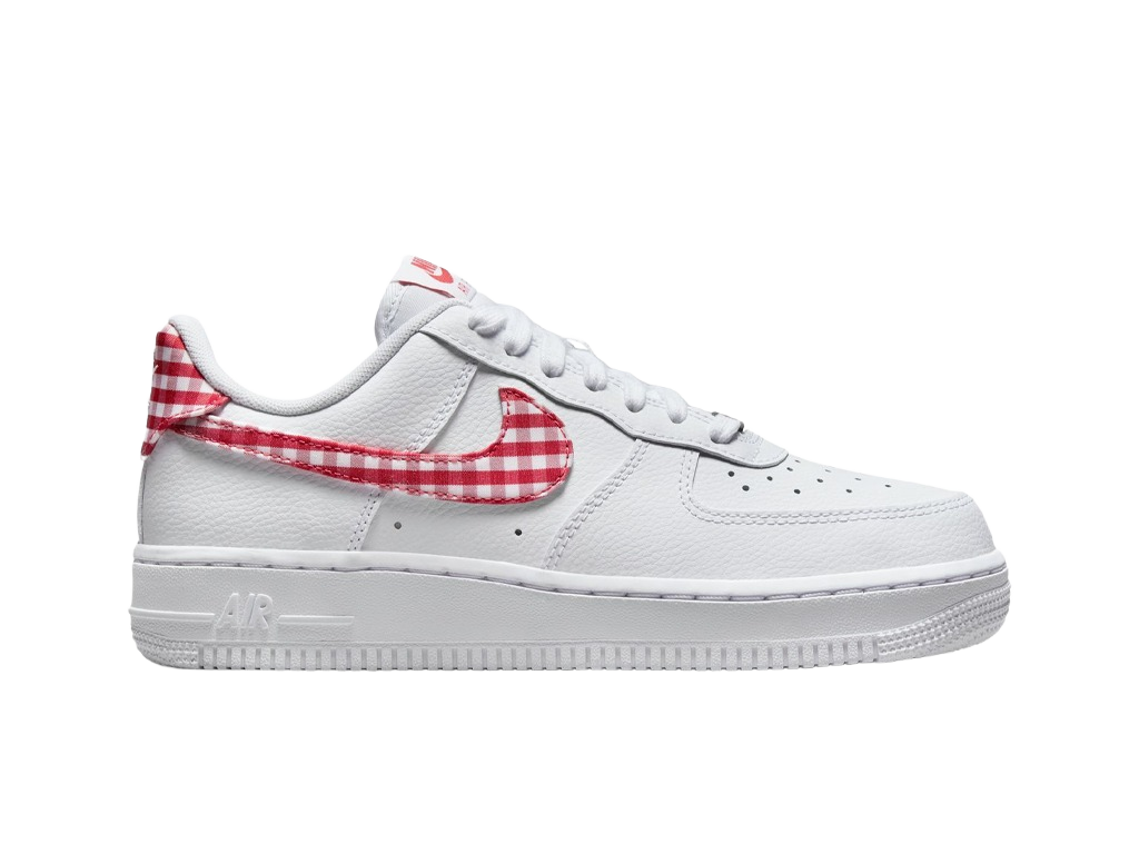 Nike Wmns Air Force 1 07 Essential Mystic Red Gingham-Nike-pikastore.cz