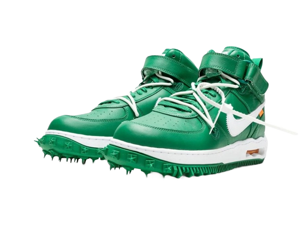 Off-White x Nike Air Force 1 Mid SP Leather Pine Green-Nike-pikastore.cz