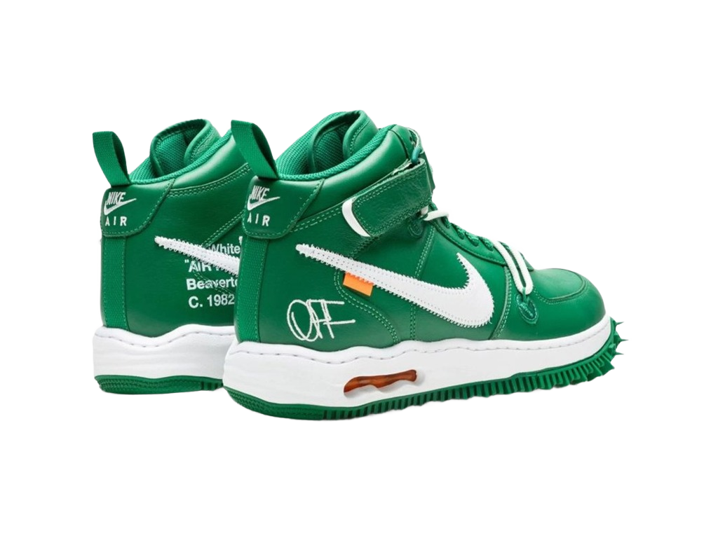 Off-White x Nike Air Force 1 Mid SP Leather Pine Green – sneakers – foto 3 af 3