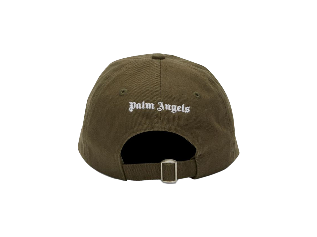 Palm Angels Classic Logo Cap Green/White-Palm Angels-pikastore.cz