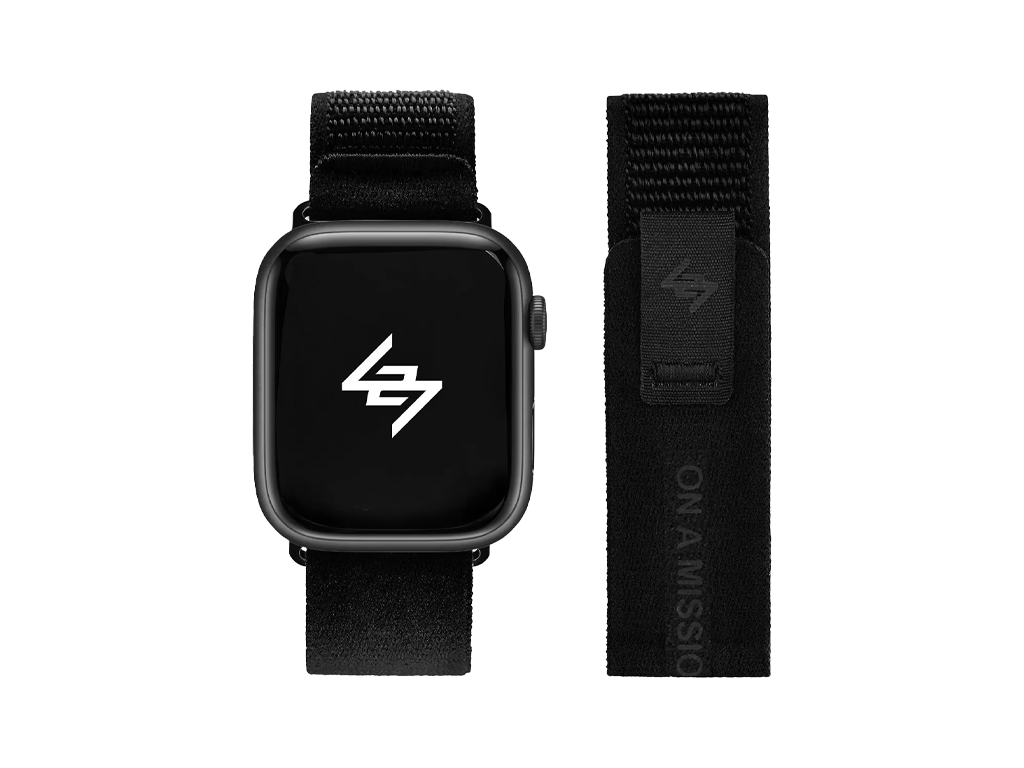 Represent 247 Apple Watch Strap Black Reflective