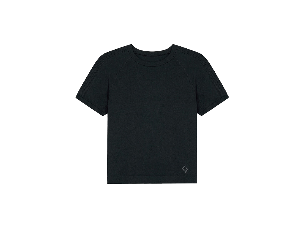 Represent 247 Ease Seamless Perforated T-Shirt Black-Represent-pikastore.cz
