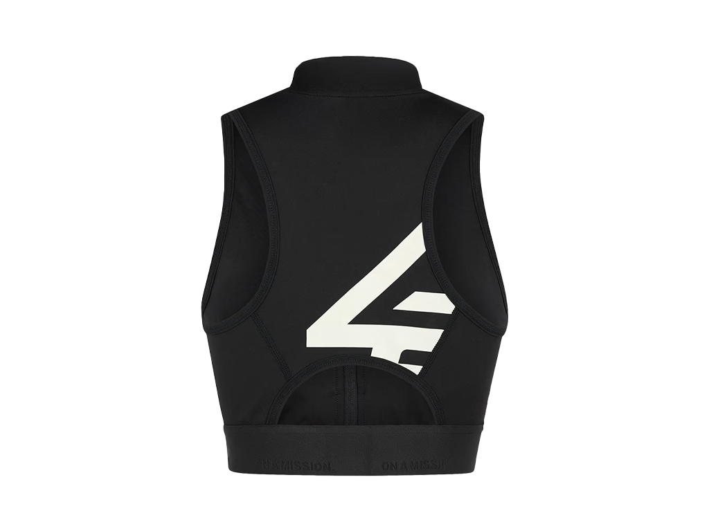 Represent 247 Zip Front Performance Crop Black-Represent-pikastore.cz