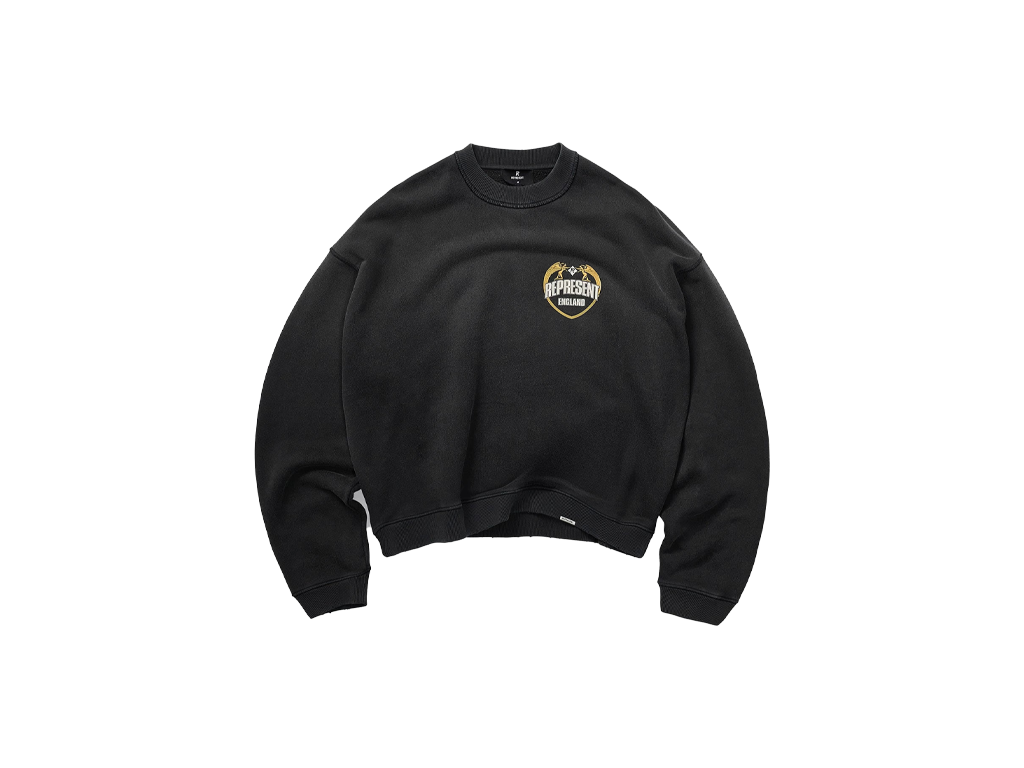 Represent Angel Border Sweater Stained Black-Represent-pikastore.cz