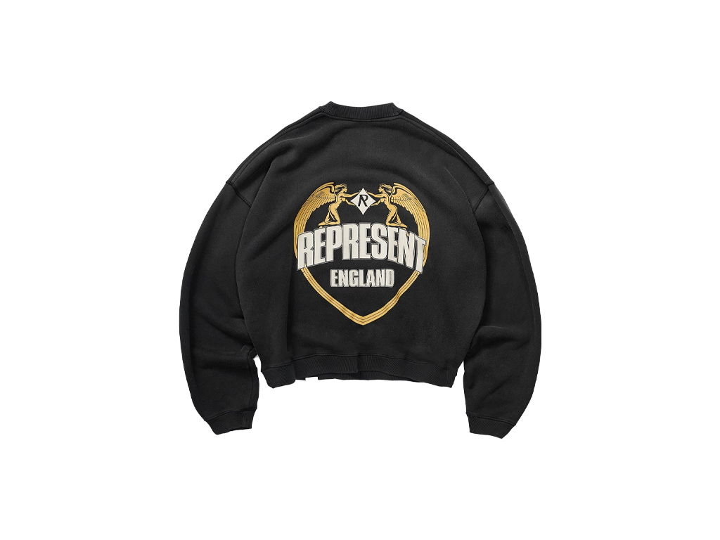Represent Angel Border Sweater Stained Black-Represent-pikastore.cz