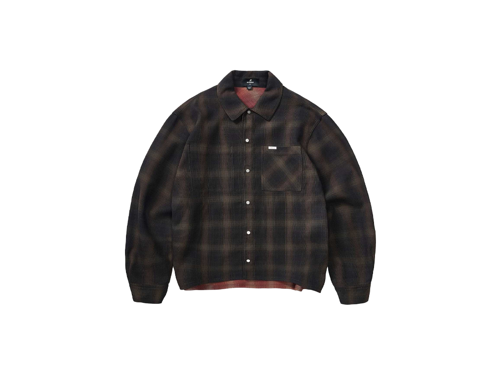 Represent Bonded Reversible Check Shirt Nero