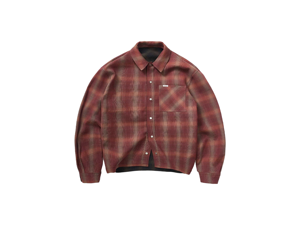 Represent Bonded Reversible Check Shirt Nero