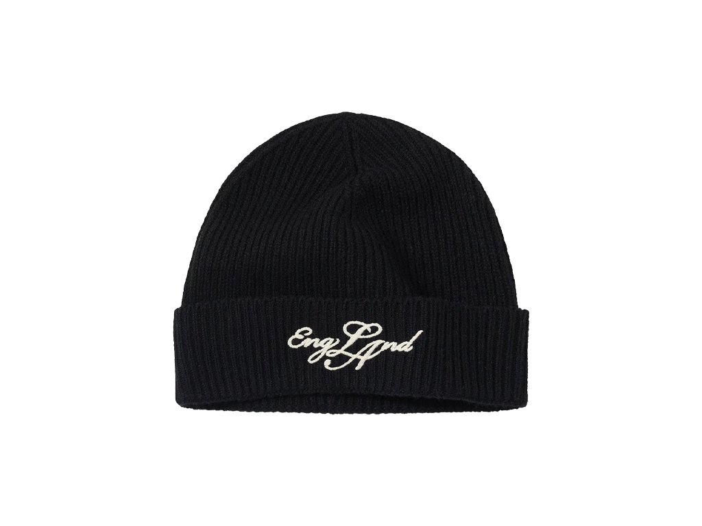 Represent EngLAnd Beanie Jet Black
