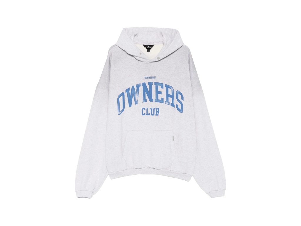 Represent Owners Club Hoodie Sprayed Ice Grey Marl-Represent-pikastore.cz