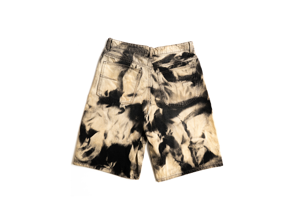 Custom Bleached Shorts Black-Kalhoty-Custompantsprg-pikastore.cz