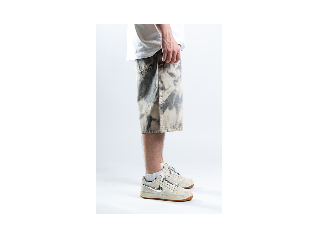 Custom Bleached Shorts Grey-Kalhoty-Custompantsprg-pikastore.cz