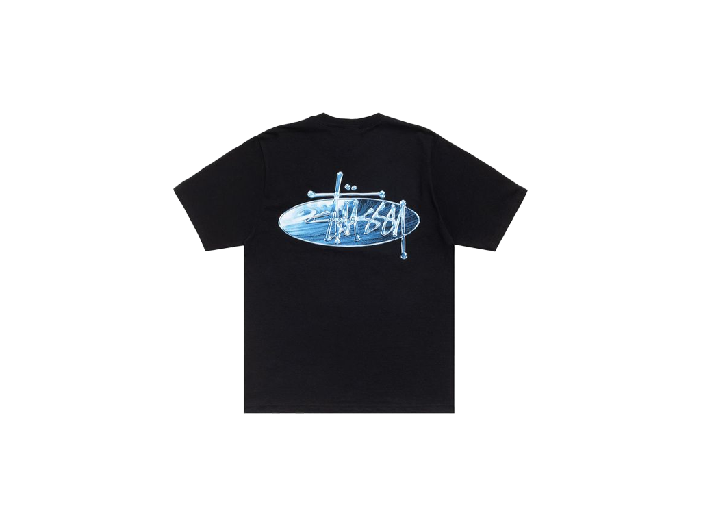 Stussy Wave Oval Tee black-Stussy-pikastore.cz
