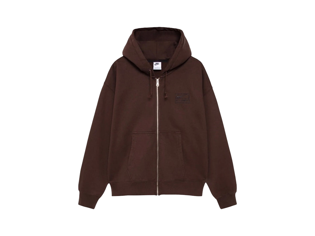 Stussy x Nike Stone Washed Fleece Zip Hoodie (FW25)-Stussy-pikastore.cz