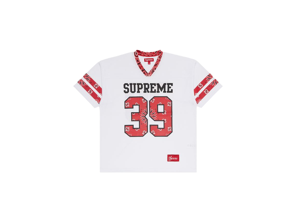 Supreme Bandana Football Jersey White – dres, bílá