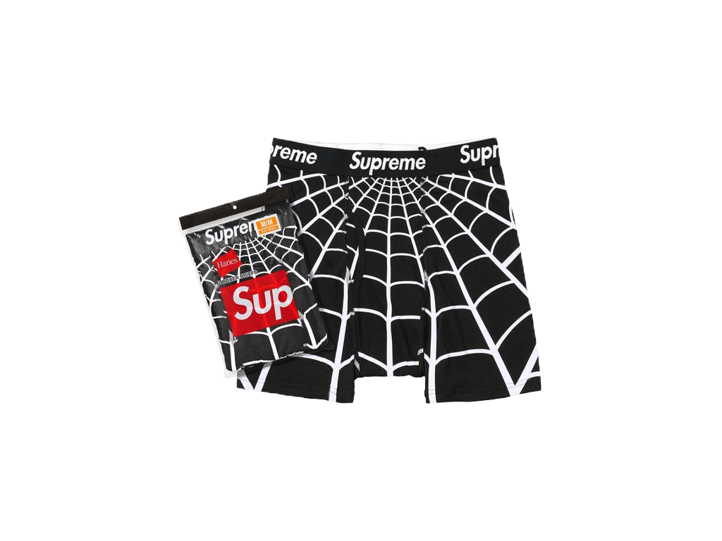 Supreme Hanes Spider-Man Boxer Briefs (2 Pack) Black-Supreme-pikastore.cz