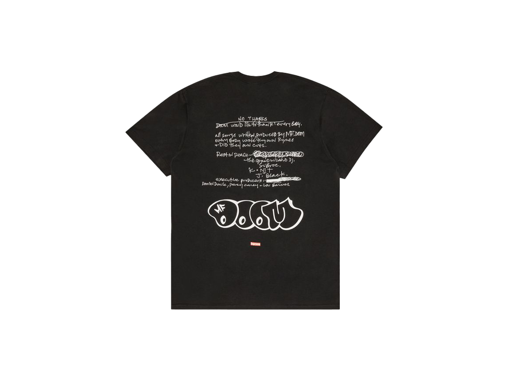 Supreme MF DOOM Tee Black-Supreme-pikastore.cz