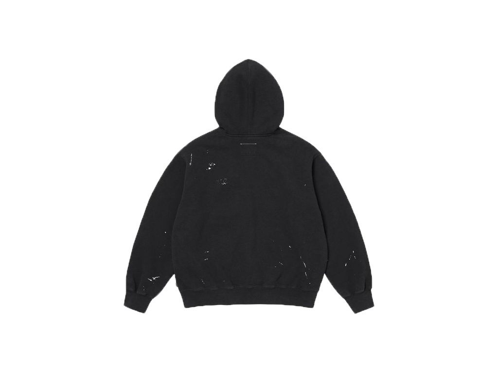 Supreme MM6 Maison Margiela Box Logo Zip Up Hooded Sweatshirt Black-Supreme-pikastore.cz