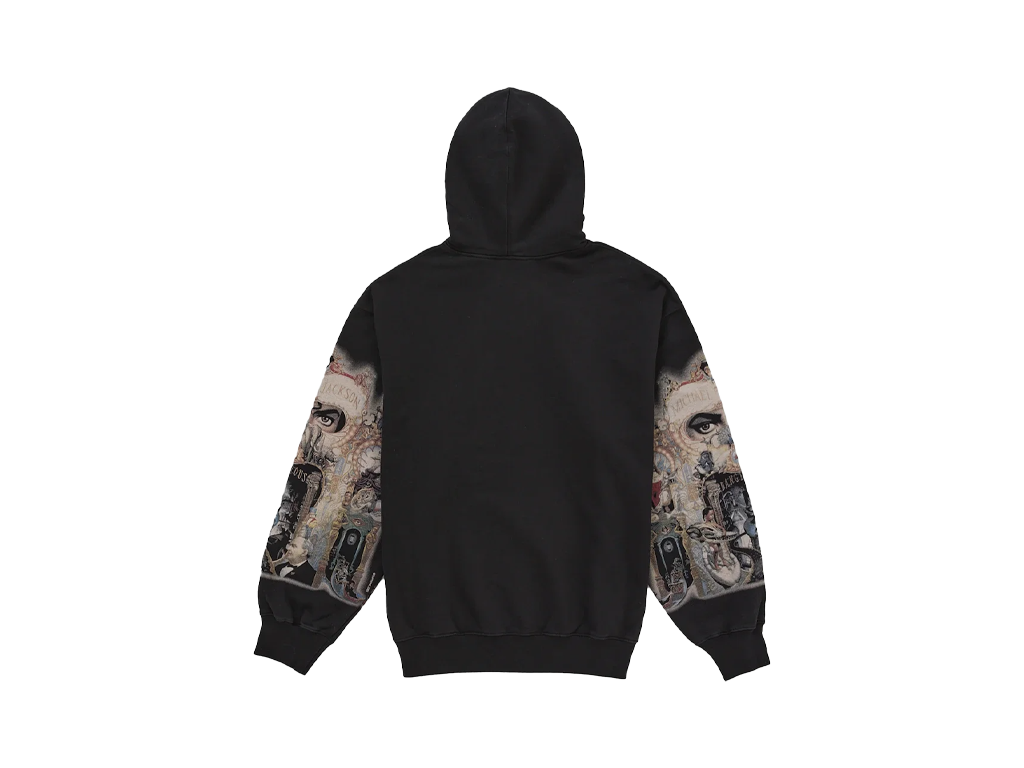 Supreme Michael Jackson Dangerous Zip Up Hooded Sweatshirt Black-Supreme-pikastore.cz