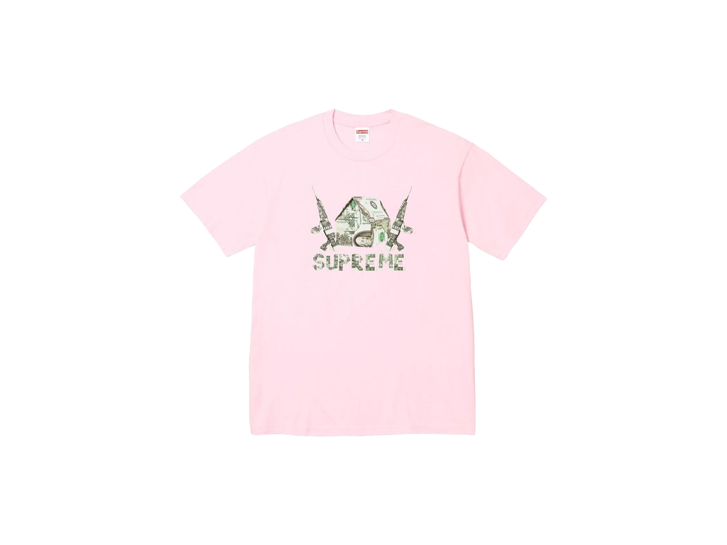 Supreme Origami Tee Light Pink-Supreme-pikastore.cz