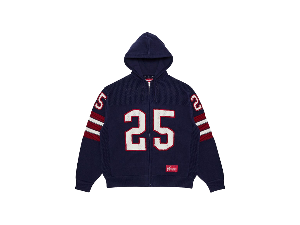Supreme Sport Zip Up Hooded Sweater (FW25) Navy-Supreme-pikastore.cz