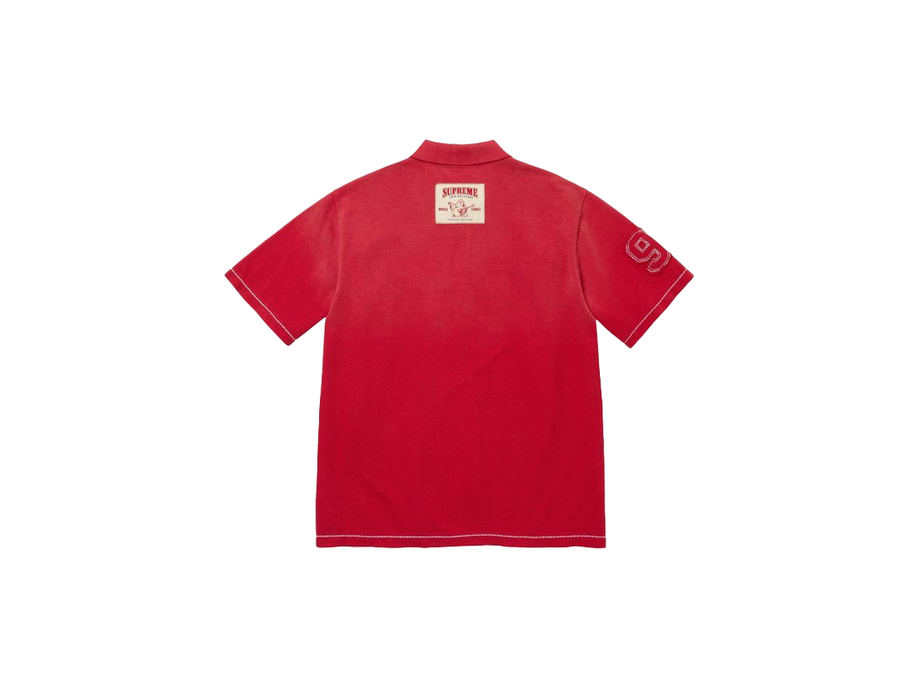 Supreme True Religion Applique Polo Red-Supreme-pikastore.cz