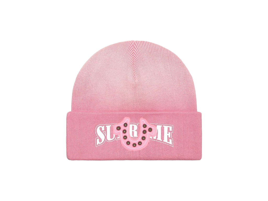 Supreme True Religion Beanie (FW25) Pink-Supreme-pikastore.cz