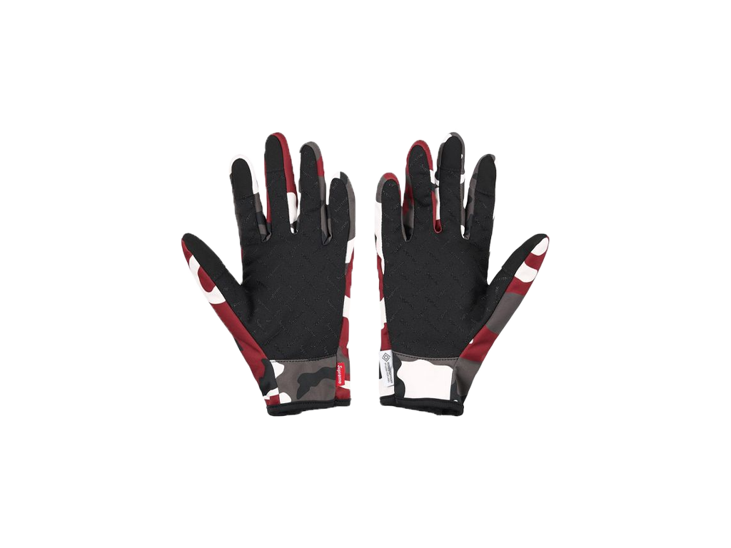 Supreme WINDSTOPPER Zip Gloves (FW25) Red Camo-Supreme-pikastore.cz