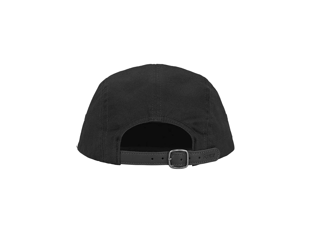 Supreme Washed Chino Twill Camp Cap (FW26) Black-Supreme-pikastore.cz