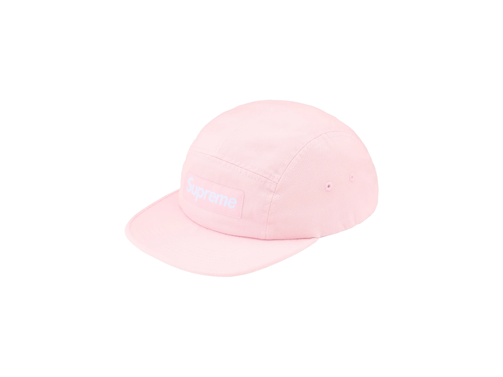 Supreme Washed Chino Twill Camp Cap (FW26) Pink-Supreme-pikastore.cz