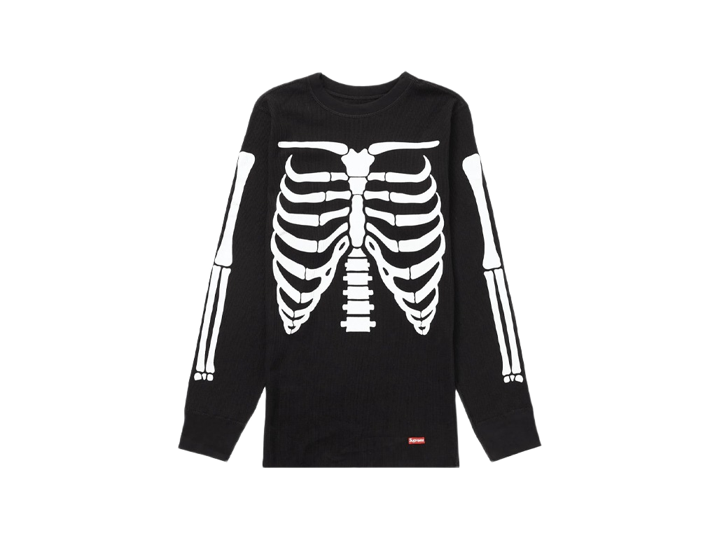 Supreme Hanes Bones Thermal Crew (1 Pack) Black-Supreme-pikastore.cz
