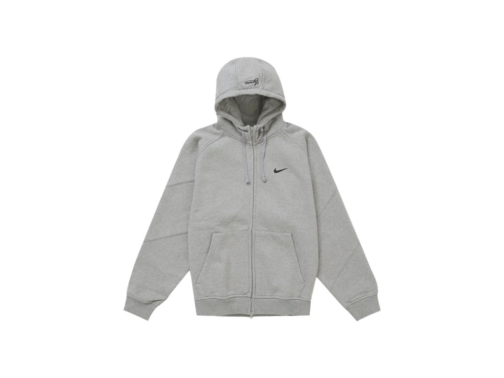 Supreme Nike Zip Up Hooded Sweatshirt Heather Grey-Nike-pikastore.cz