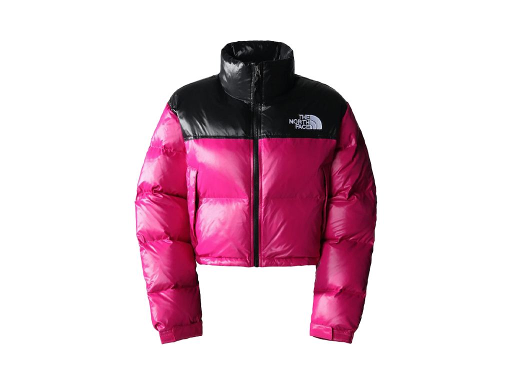 The North Face Womens Nuptse Short Jacket Fuchsia Pink-The North Face-pikastore.cz