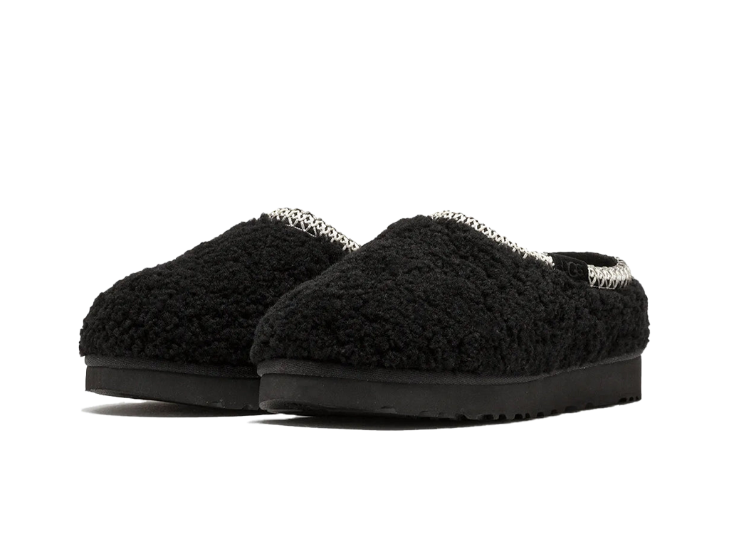 UGG Tasman Maxi Curly Slipper Black-UGG-pikastore.cz