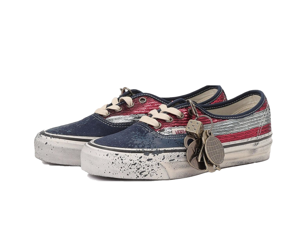 Vans Authentic Premium La Habana - Red Navy-Vans-pikastore.cz