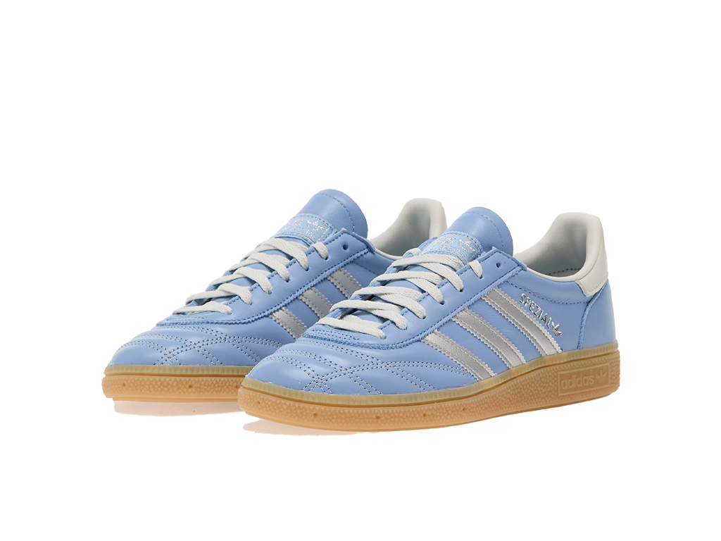 adidas Handball Spezial Quilted Stitching Ash Blue Silver (Womens)