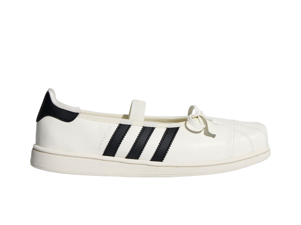 adidas Superstar Square Toe Ballet JENNIE Off White Black (Women's) – baskets – photo 3 sur 5