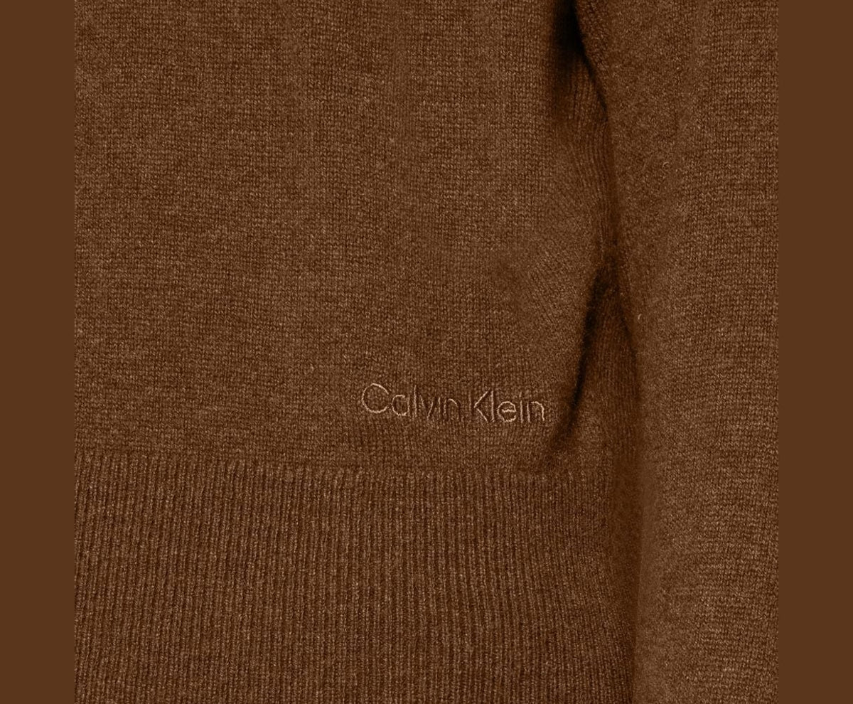 Calvin Klein Cashmere pullover Espresso Style Brown – суичър – снимка 3 от 5