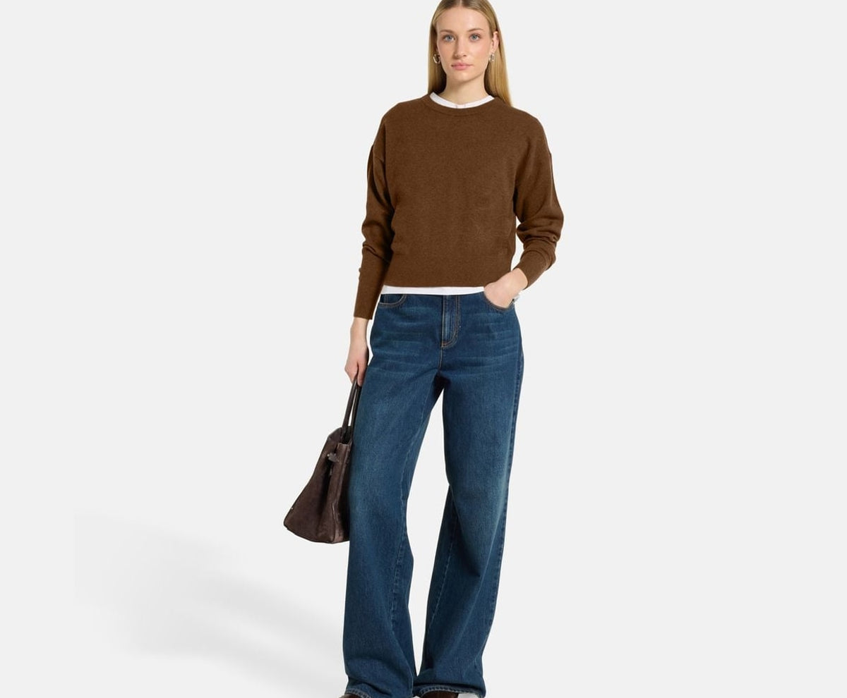 Calvin Klein Cashmere pullover Espresso Style Brown – суичър – снимка 5 от 5