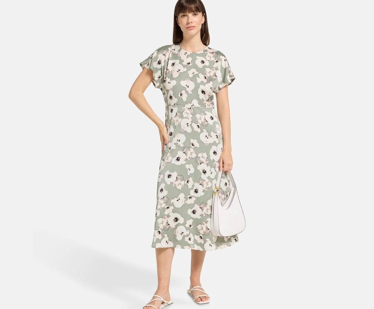 Calvin Klein Midi dress Matte Lime – oblečení – fotka 5 z 5