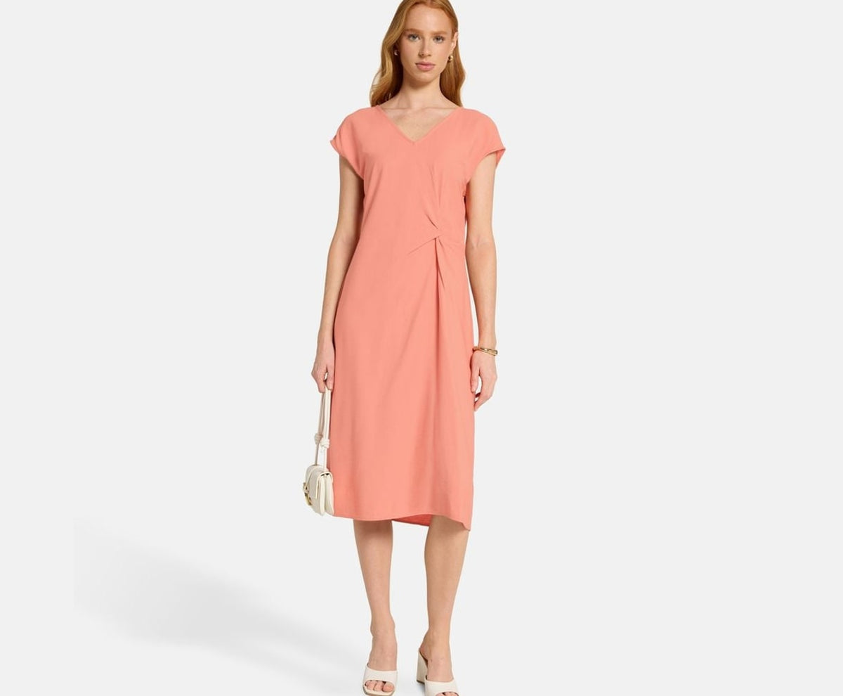 Calvin Klein Midi dress Orange – tøj – foto 5 af 5