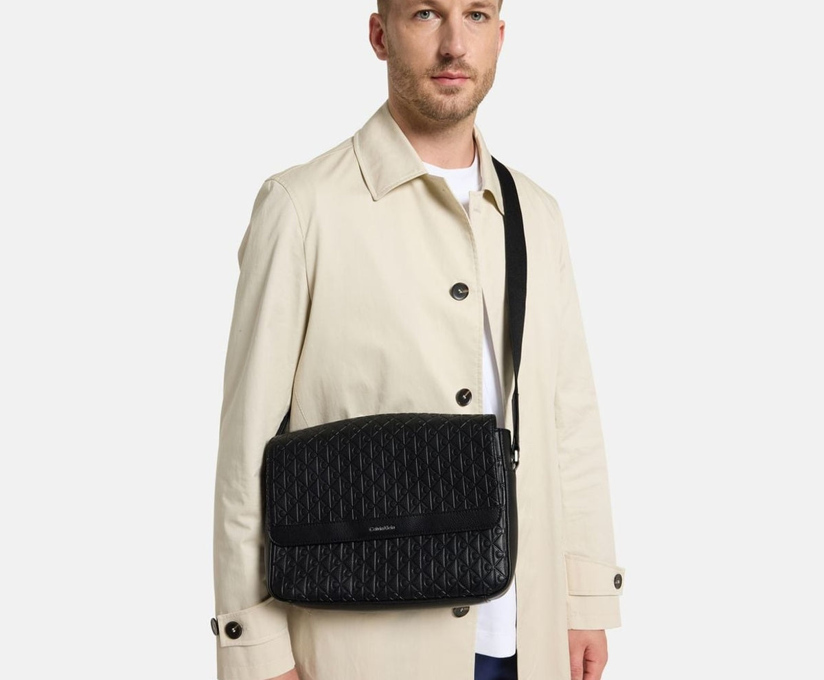 Calvin Klein Cross-body bag Emblem Black – чанта – снимка 5 от 5