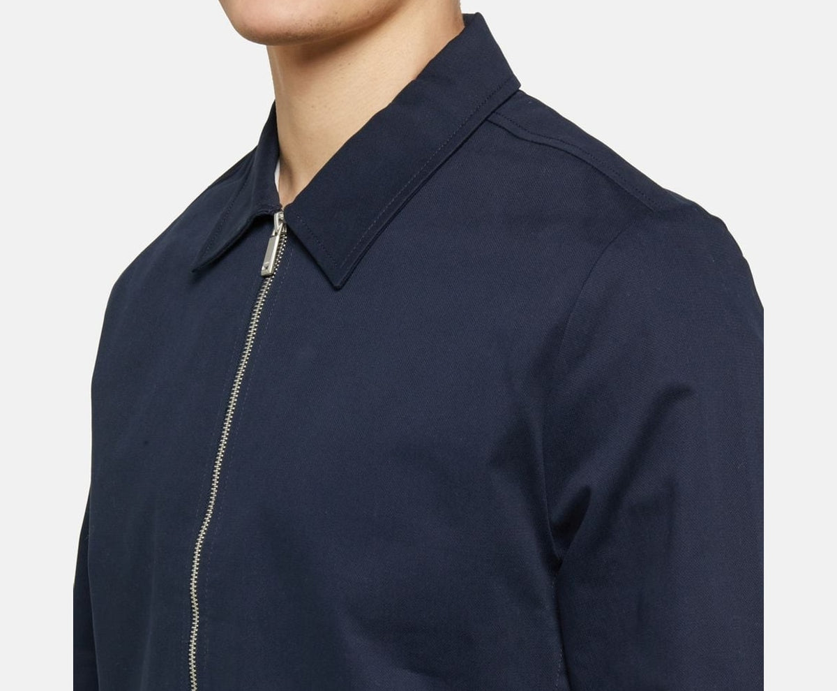 Calvin Klein Shacket Dobby Dark Blue – abbigliamento – foto 3 di 6