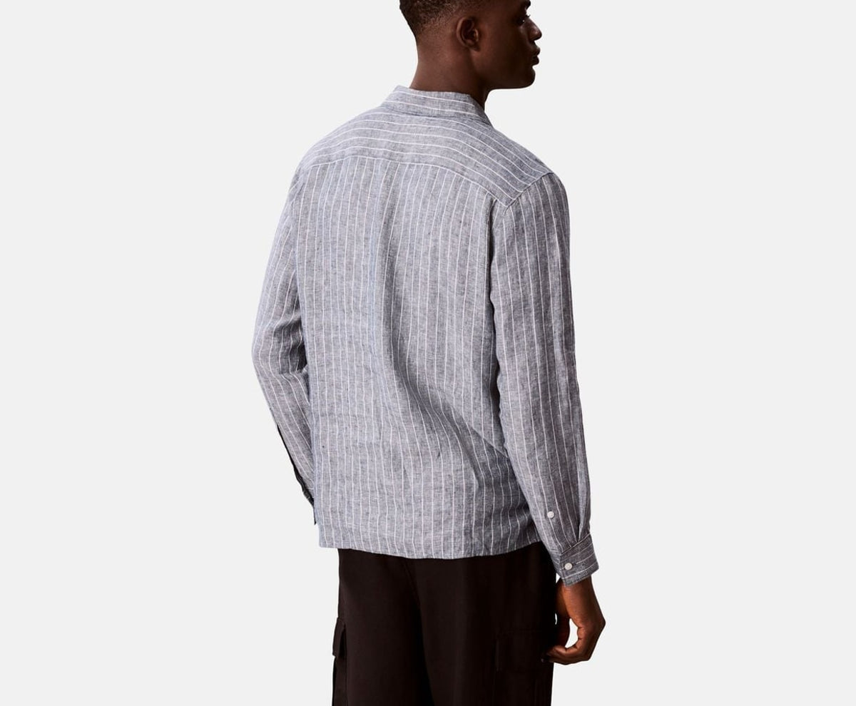 Calvin Klein Linen shirt Blue – tøj – foto 4 af 6