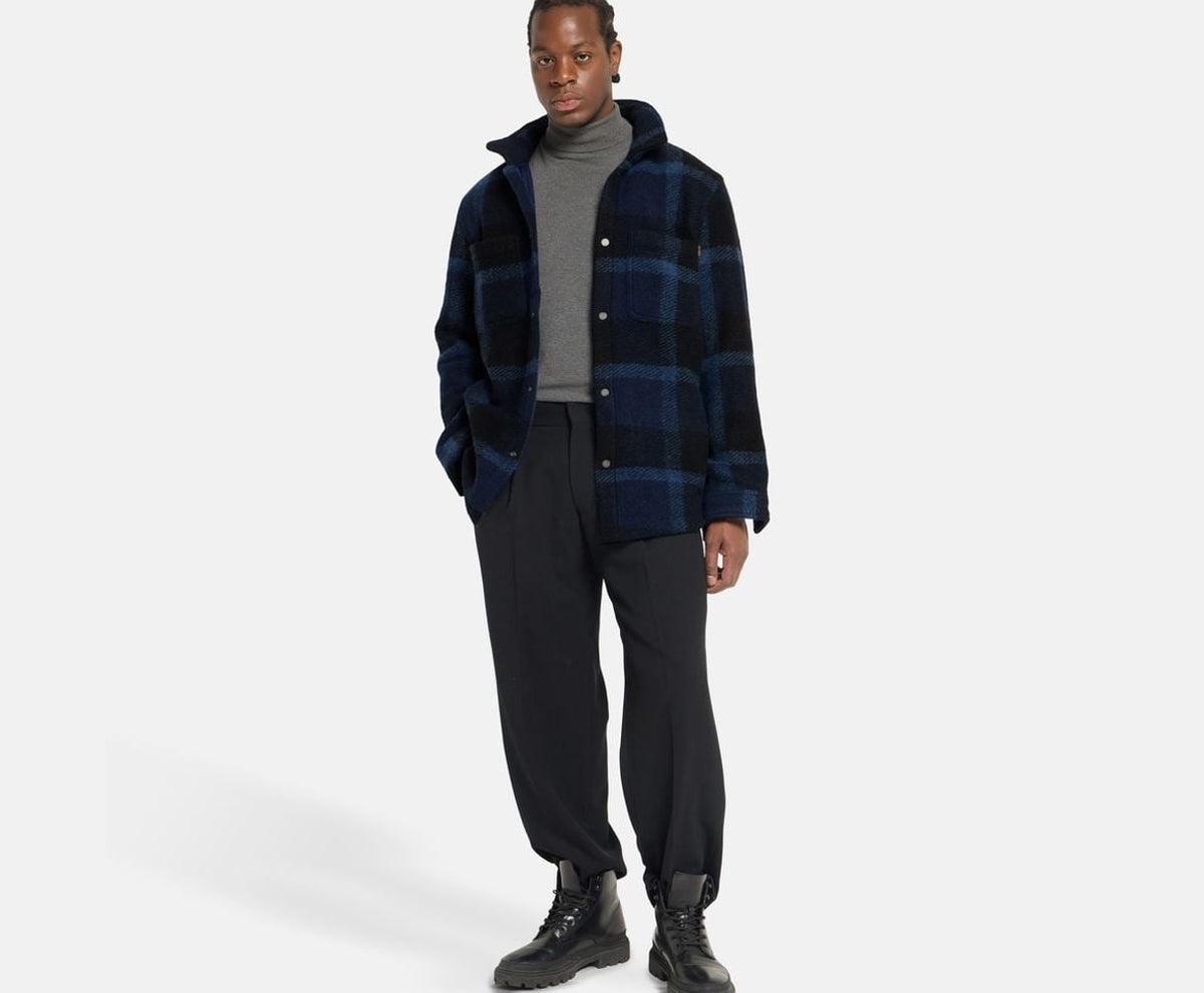 Timberland Wool-blend shacket Midnight Blue – odzież – zdjęcie 6 z 6